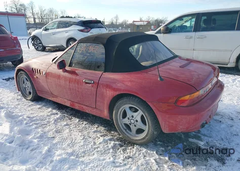 1997 BMW Z3 1.9L Roadster z USA, uszkodzony, nr VIN 4USCH7328VLB83274